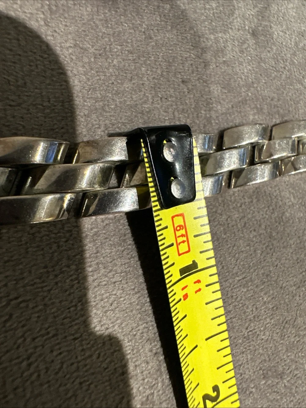 Vintage .925 Sterling Silver Panther Link Bracelet Heavy 55g 7.5